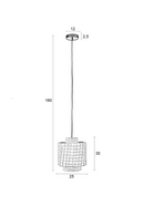 White Cotton Pendant Lamp | DF Arjun | Oroatrade.com