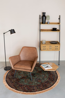 Round Green Vintage Carpet | DF Raz | Oroatrade.com