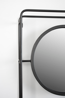 Gray Wall Rack With Mirror | DF Duco | Oroatrade.com