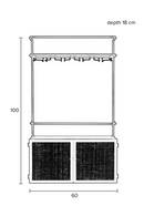 Modern Wall Wine Shelf | DF Guuji | Oroatrade.com