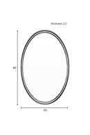 Oval Minimalist Mirror | DF Matz | Oroatrade.com