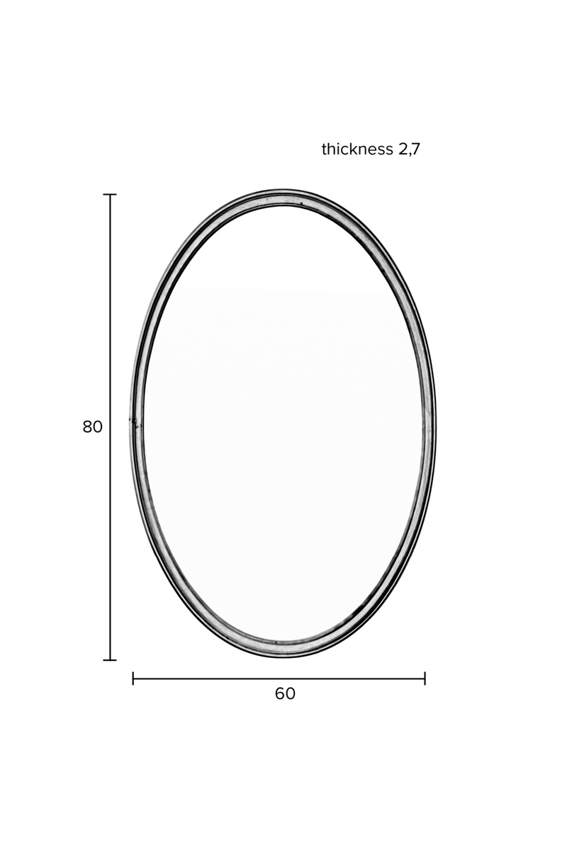 Oval Minimalist Mirror | DF Matz | Oroatrade.com
