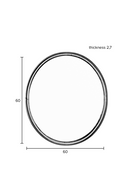 Round Minimalist Mirror | DF Matz | Oroatrade.com