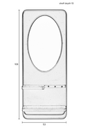 Metal Framed Mirror Shelf | DF Pascal | Oroatrade.com