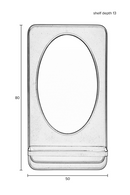 Metal Framed Mirror Shelf | DF Pascal | Oroatrade.com