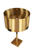 Round Brushed Brass Table Lamp | Liang & Eimil Hamilton | OROATRADETRADE.com