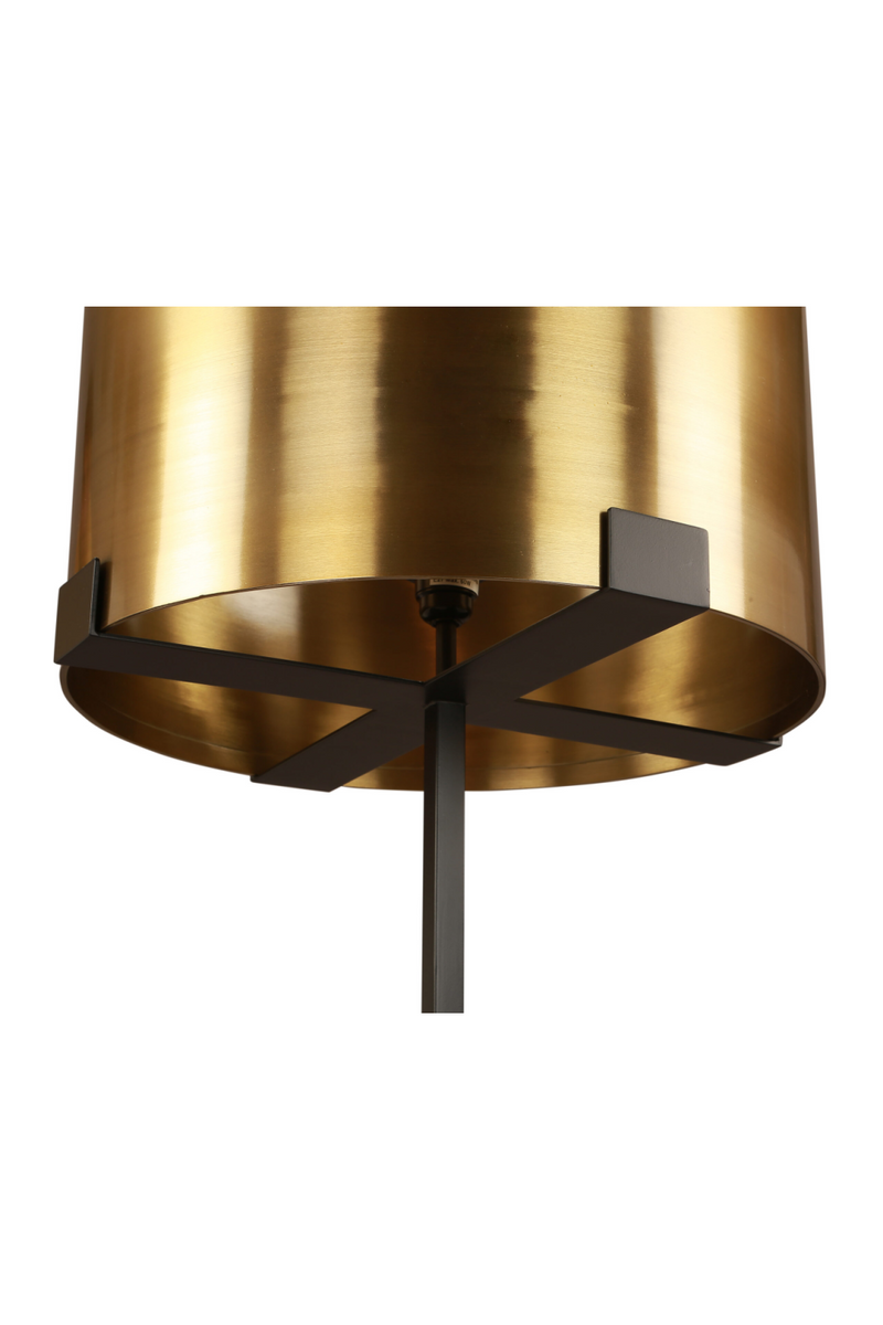 Round Brushed Brass Table Lamp | Liang & Eimil Hamilton | OROATRADETRADE.com