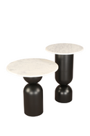 White Marble Side Table set of 2 | Liang & Eimil Babel | OROATRADE