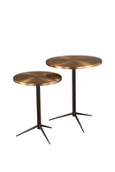 Round Brass Nesting Side Tables | Liang & Eimil Antigua | OROATRADE