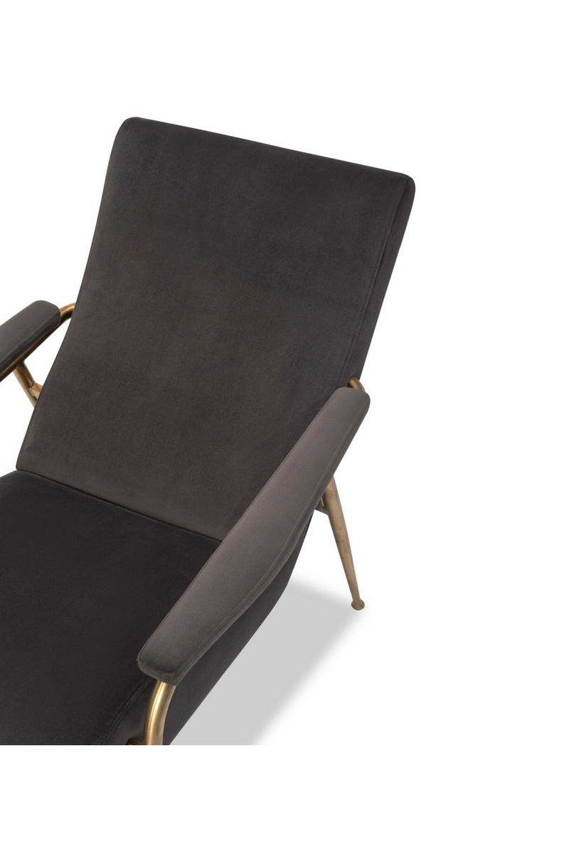 Slate Gray Velvet Chair | Liang & Eimil Rex | OROATRADETRADE.com