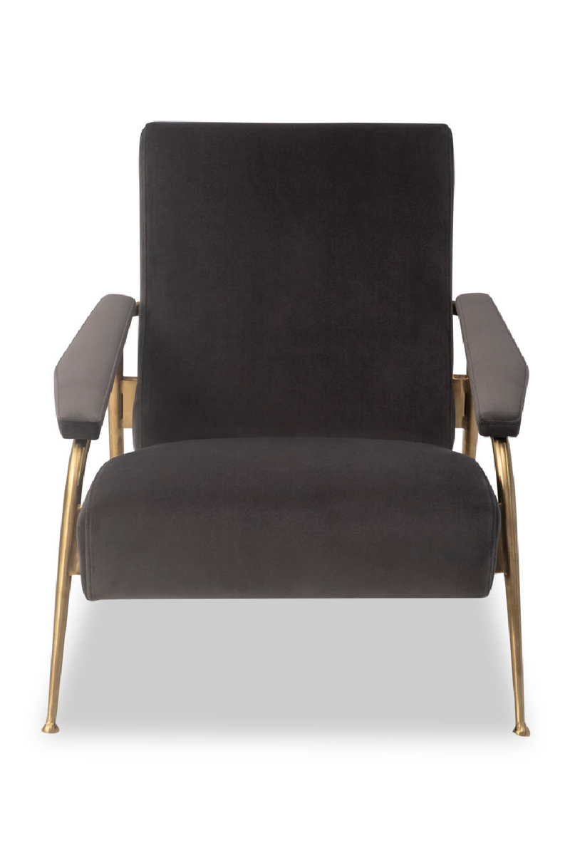 Slate Gray Velvet Chair | Liang & Eimil Rex | OROATRADETRADE.com