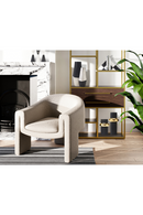 Taupe Bouclé Draped Occasional Chair | Liang & Eimil Iconic | Oroatrade.com