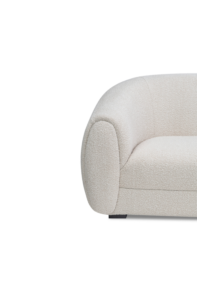 White Bouclé Upholstered Sofa | Liang & Eimil Voltaire | OROATRADE