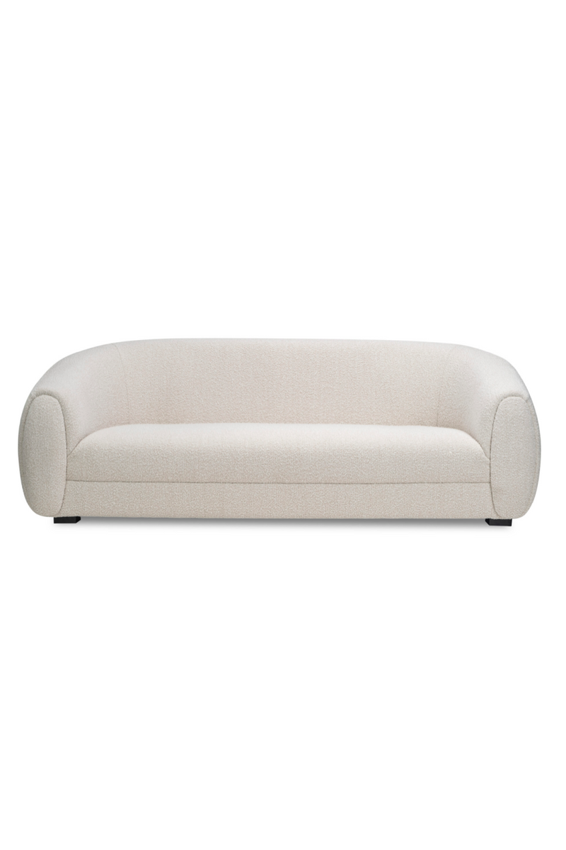 White Bouclé Upholstered Sofa | Liang & Eimil Voltaire | OROATRADE