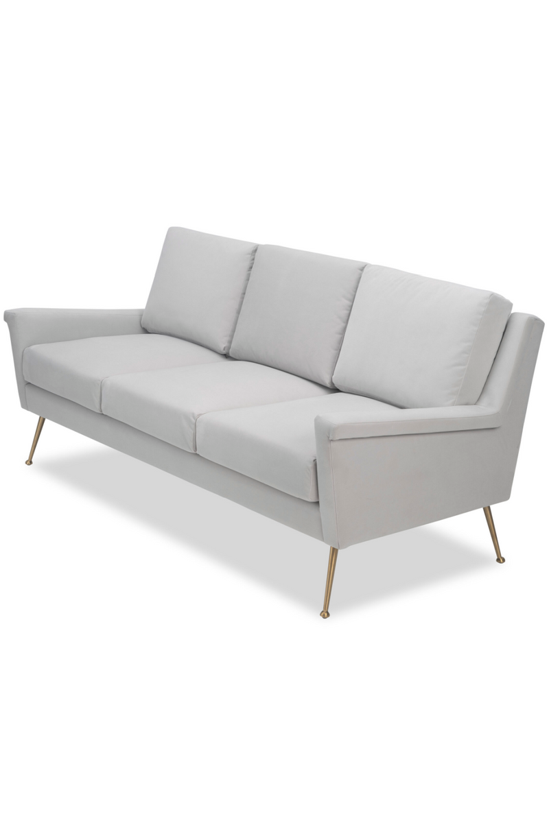 Gray Velvet 3-Seater Sofa | Liang & Eimil Lidmar | Oroatrade.com