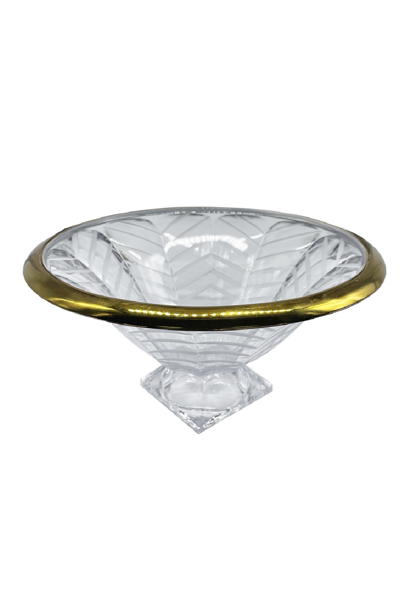 Gold Rimmed Glass Vase | Liang & Eimil Crystal Bowl | OROATRADE