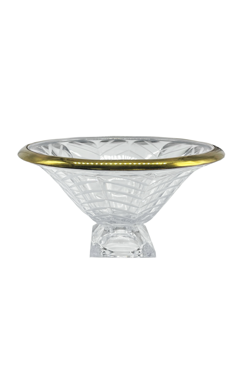 Gold Rimmed Glass Vase | Liang & Eimil Crystal Bowl | OROATRADE