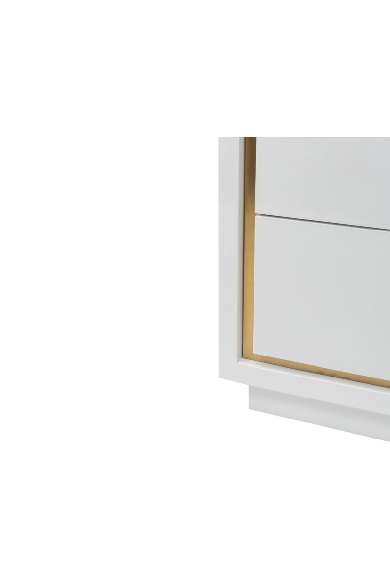 White Lacquered 3-Drawer Chest | Liang & Eimil Utopia | OROATRADETRADE.com