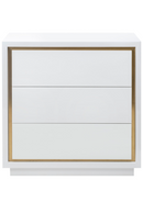 White Lacquered 3-Drawer Chest | Liang & Eimil Utopia | OROATRADETRADE.com