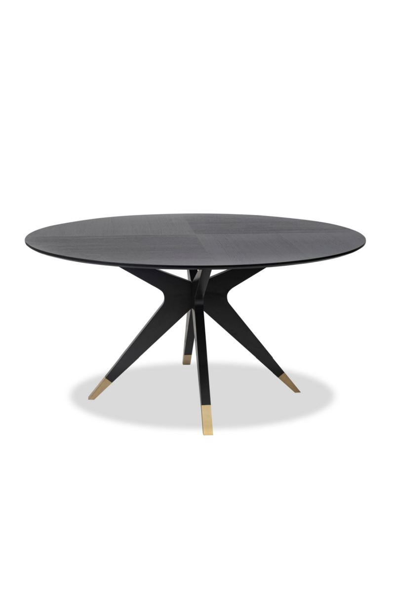 Black Round Oak Dining Table (L) | Liang & Eimil Anthology | OROATRADE