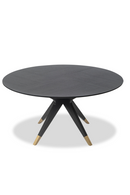 Black Round Oak Dining Table | Liang & Eimil Anthology | Oroatrade.com