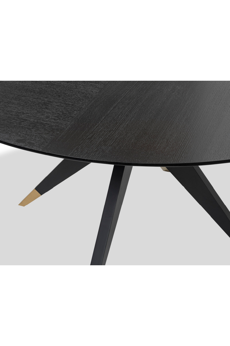 Black Round Oak Dining Table (M) | Liang & Eimil Anthology | Oroatrade.com