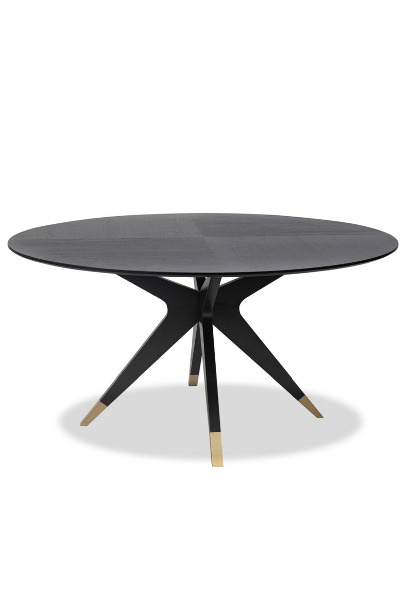 Black Round Oak Dining Table (M) | Liang & Eimil Anthology | Oroatrade.com