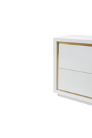 White Lacquer Bedside Table | Liang & Eimil Utopia | Oroatrade