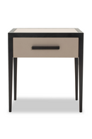 Beige Leather Bedside Table | Liang & Eimil Liza | Oroatrade