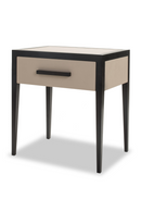 Beige Leather Bedside Table | Liang & Eimil Liza | Oroatrade
