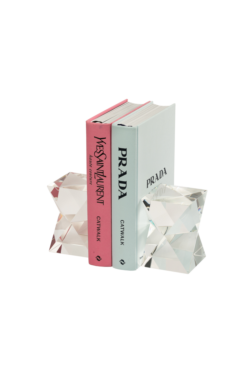 Crystal Glass Bookends (2) | Liang & Eimil | Oroatrade.com