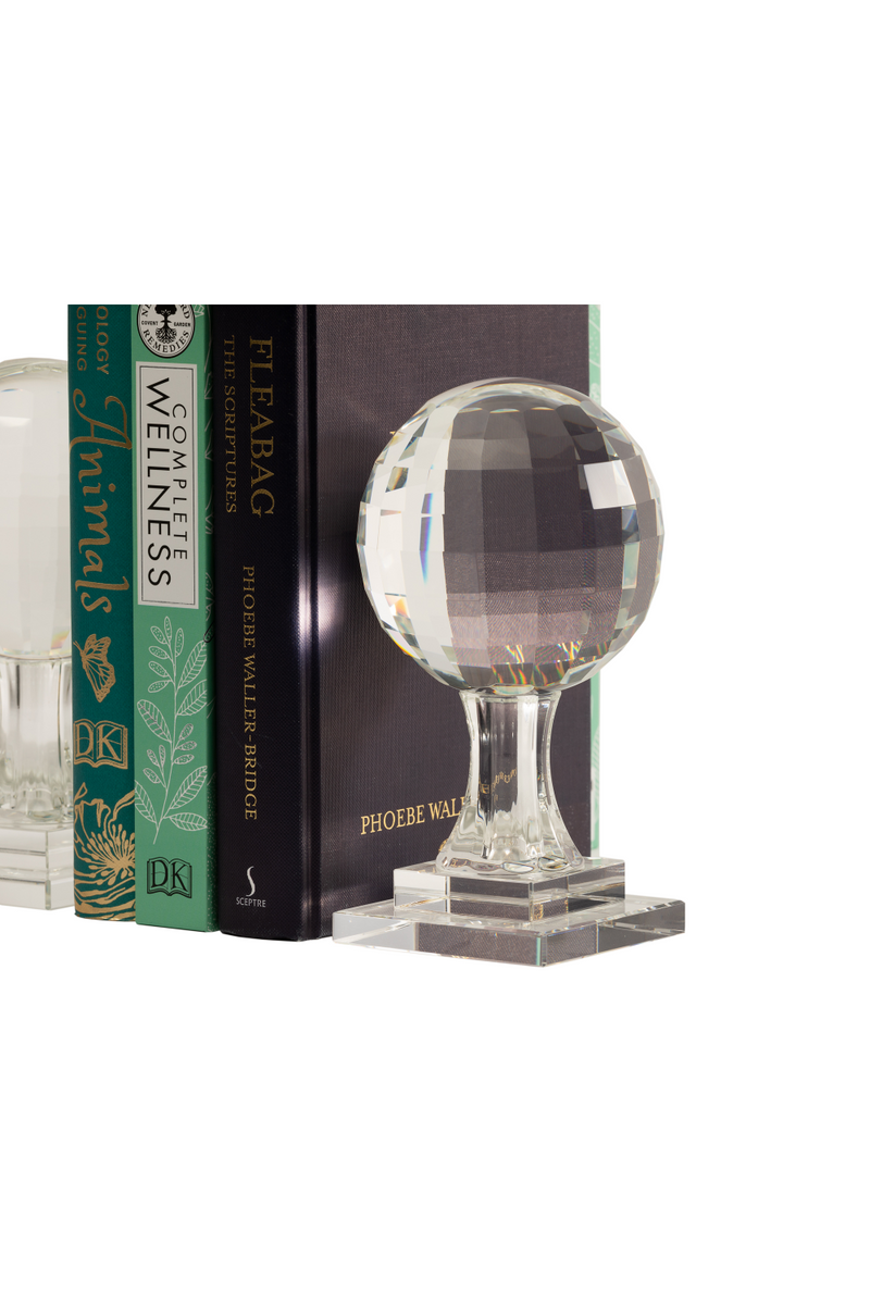 Crystal Glass Globe Bookends (2) | Liang & Eimil | OROATRADETRADE.com