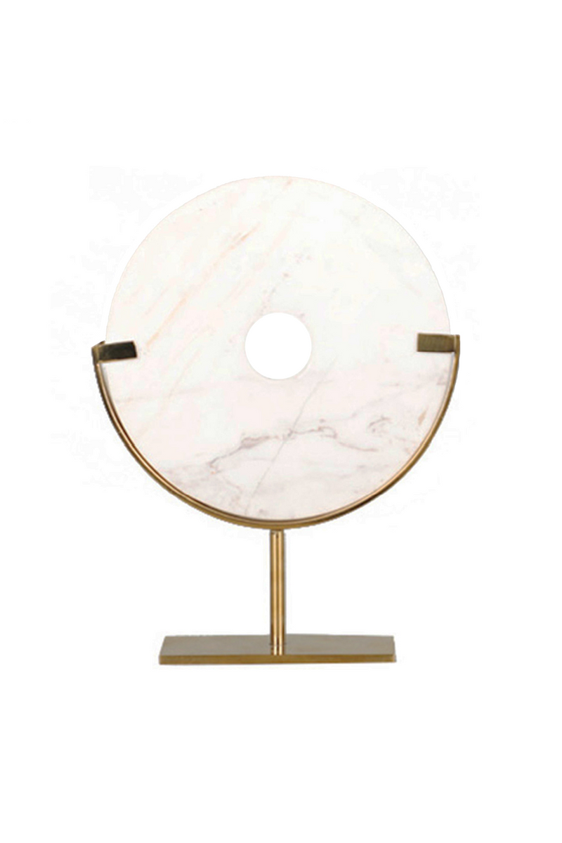 Round White Marble Sculpture | Liang & Eimil Marble | Oroatrade.com