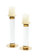 White Gold Pillar Candle Holder (L) | Liang & Eimil | Oroatrade.com
