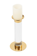 White Gold Pillar Candle Holder (L) | Liang & Eimil | Oroatrade.com