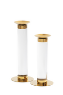 White Gold Pillar Candle Holder (S) | Liang & Eimil | Oroatrade.com