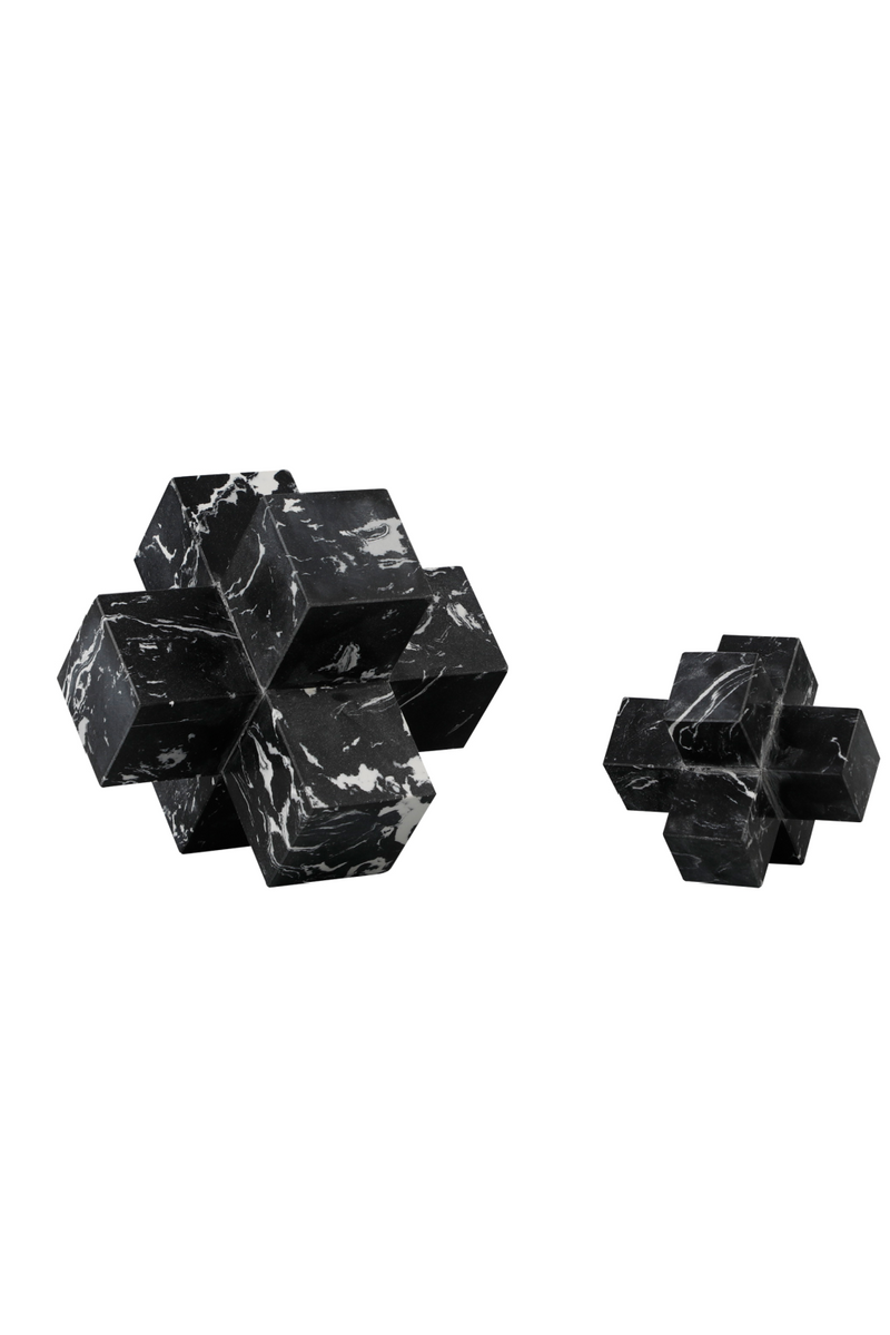 Large Geometric Black Marble Sculpture | Liang & Eimil | Oroatrade.com