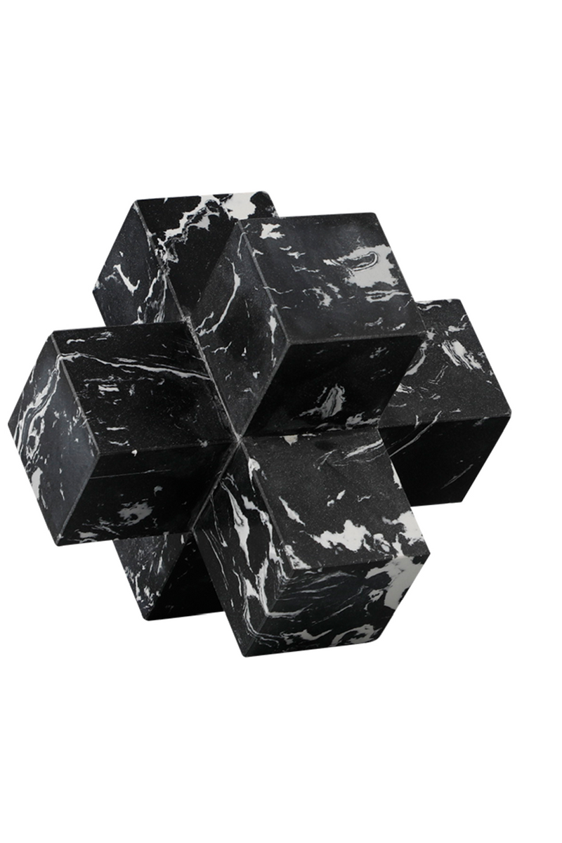 Large Geometric Black Marble Sculpture | Liang & Eimil | Oroatrade.com