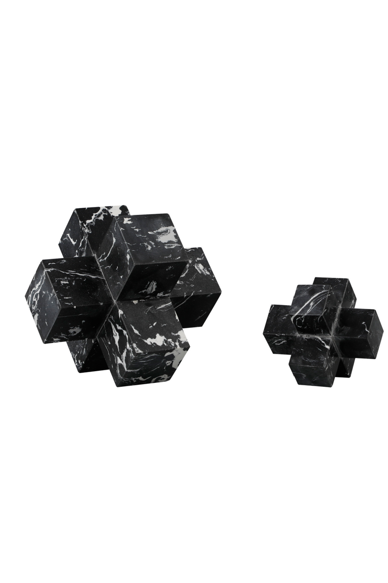 Small Geometric Black Marble Sculpture | Liang & Eimil | Oroatrade.com
