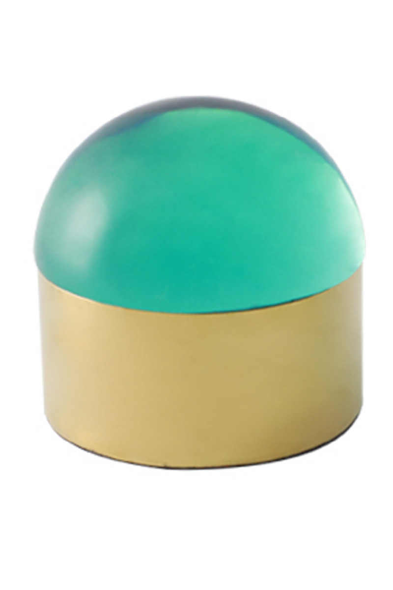 Green Gold Round Box II | Liang & Eimil Cabochon | Oroatrade.com