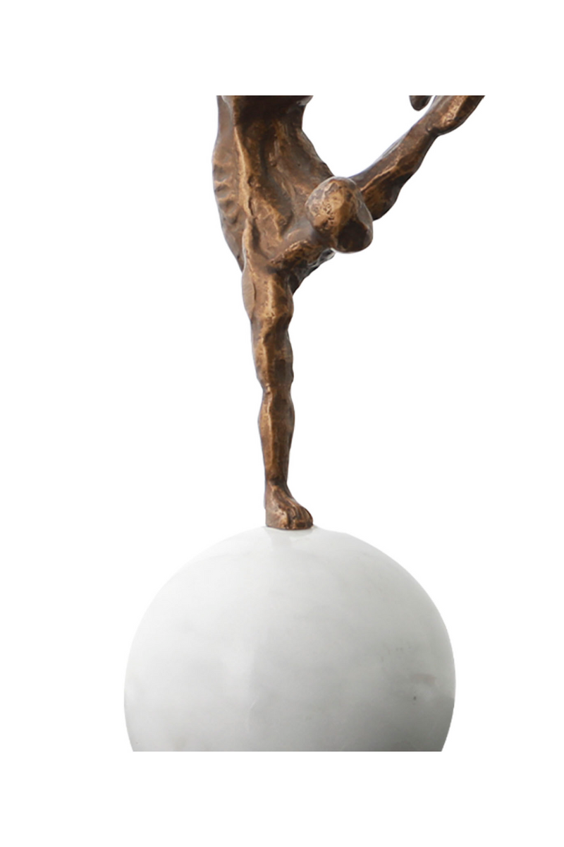 Bronze Handstanding Man Sculpture | Liang & Eimil Athletic | OROATRADETRADE.com