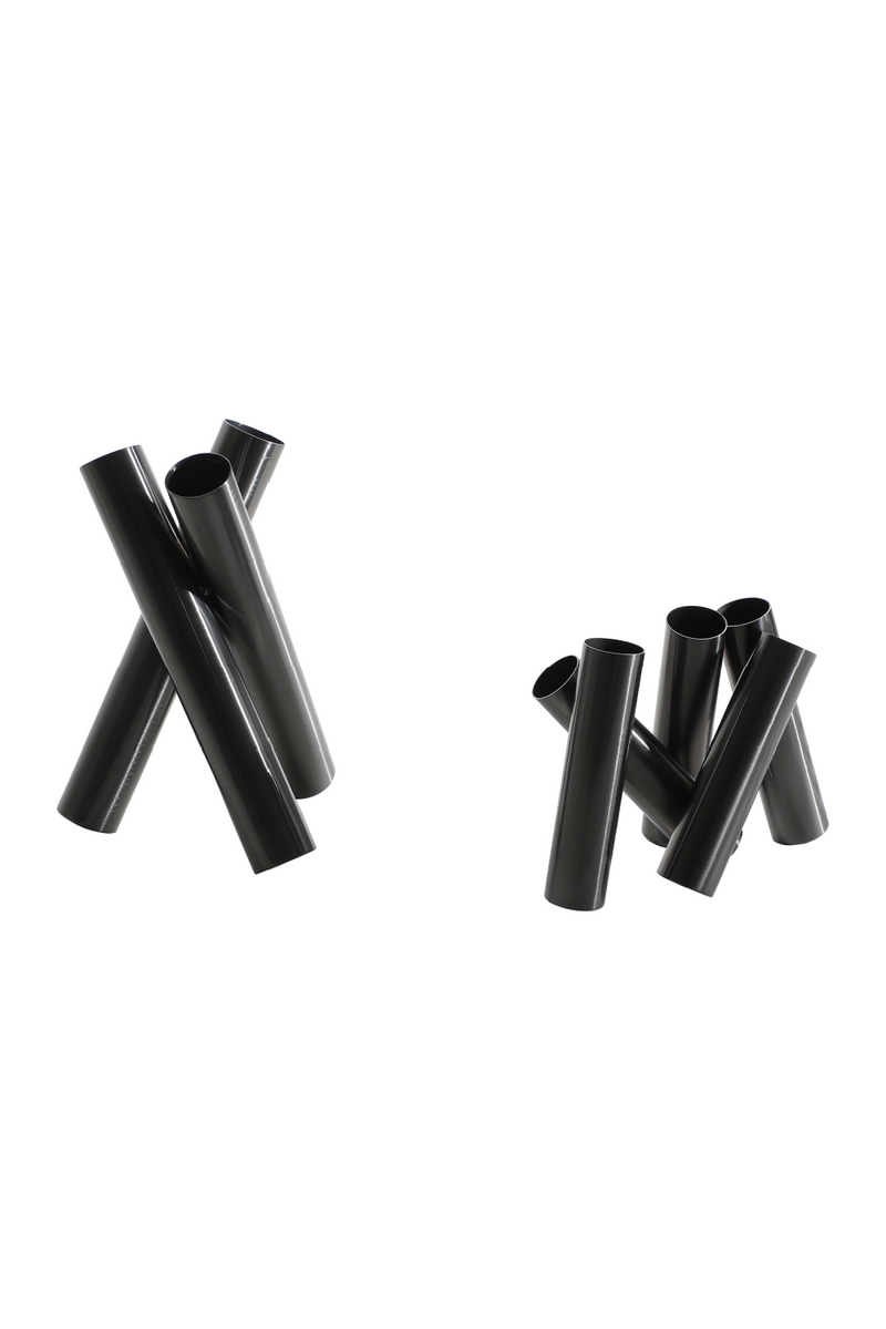 Black Pipe Sculptural Vase (L) | Liang & Eimil Rex | OROATRADETRADE.com