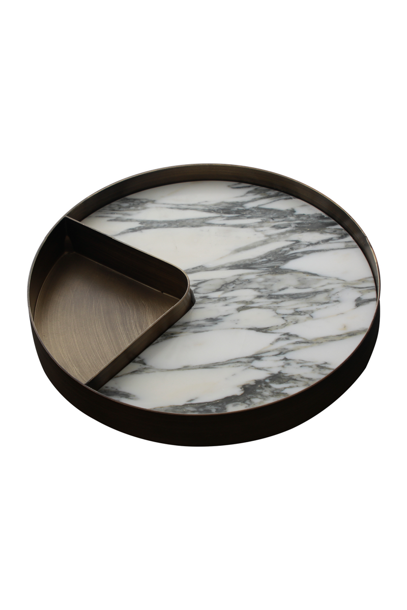 Iron Framed White Marble Tray | Liang & Eimil Alden | OROATRADETRADE.com