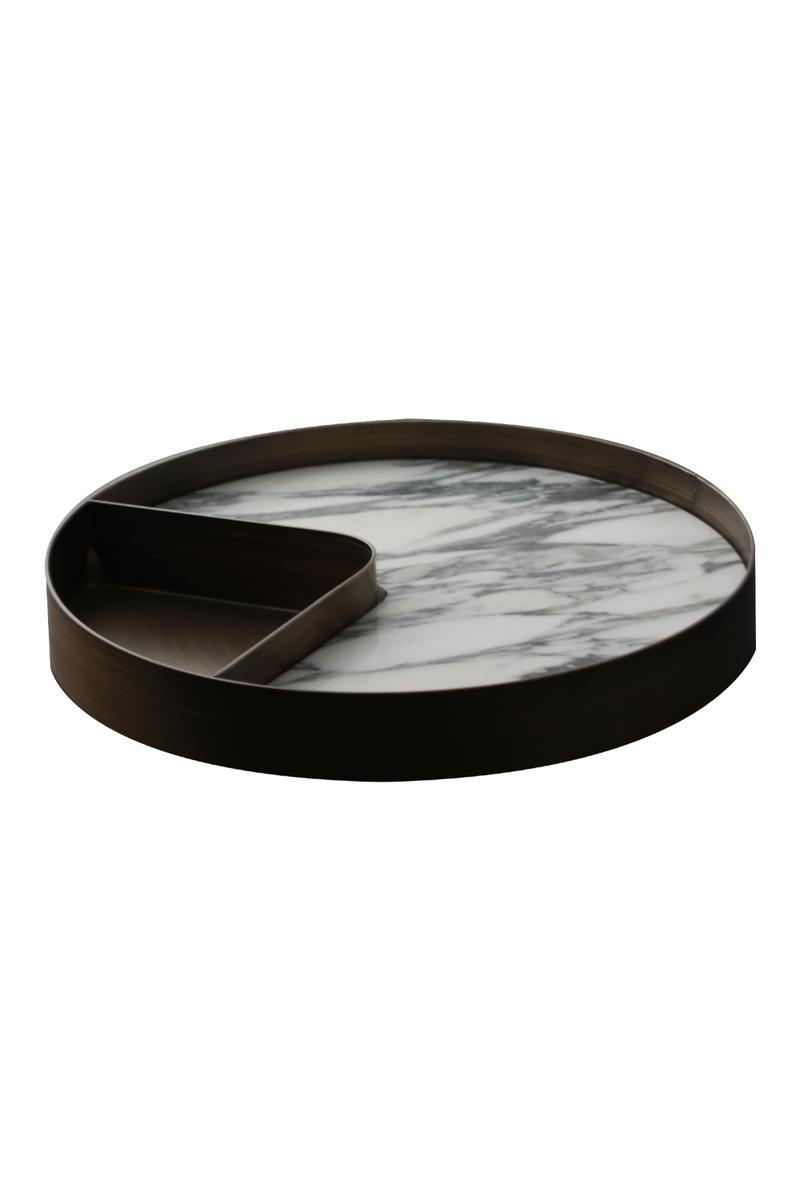 Iron Framed White Marble Tray | Liang & Eimil Alden | OROATRADETRADE.com