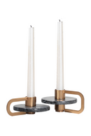 Circular Gray Marble Candle Holder | Liang & Eimil Bennet | Oroatrade.com