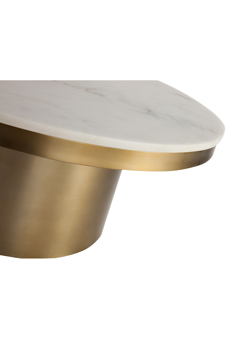 White Round Marble Coffee Table | Liang & Eimil Camden | Oroatrade.com