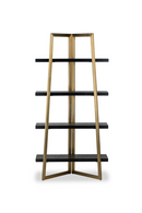 Black 4-Shelf Wooden Bookcase | Liang & Eimil Andaz | OROATRADETRADE.com