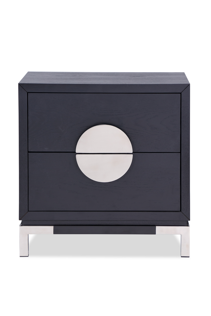 Silver 2-Drawer Bedside Table | Liang & Eimil Otium | OROATRADE