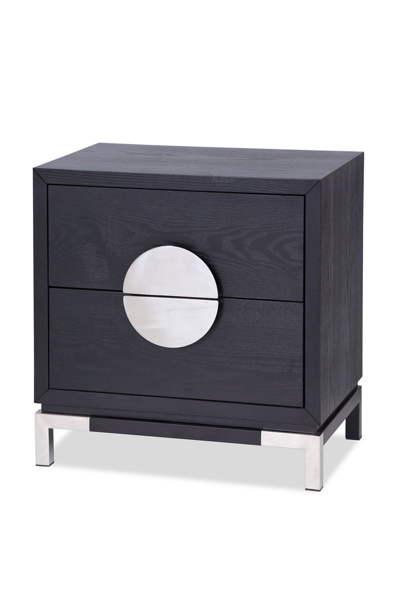 Silver 2-Drawer Bedside Table | Liang & Eimil Otium | OROATRADE