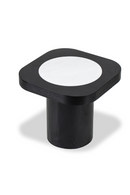 Black Ash Pedestal Side Table | Liang & Eimil Mythos | OROATRADE